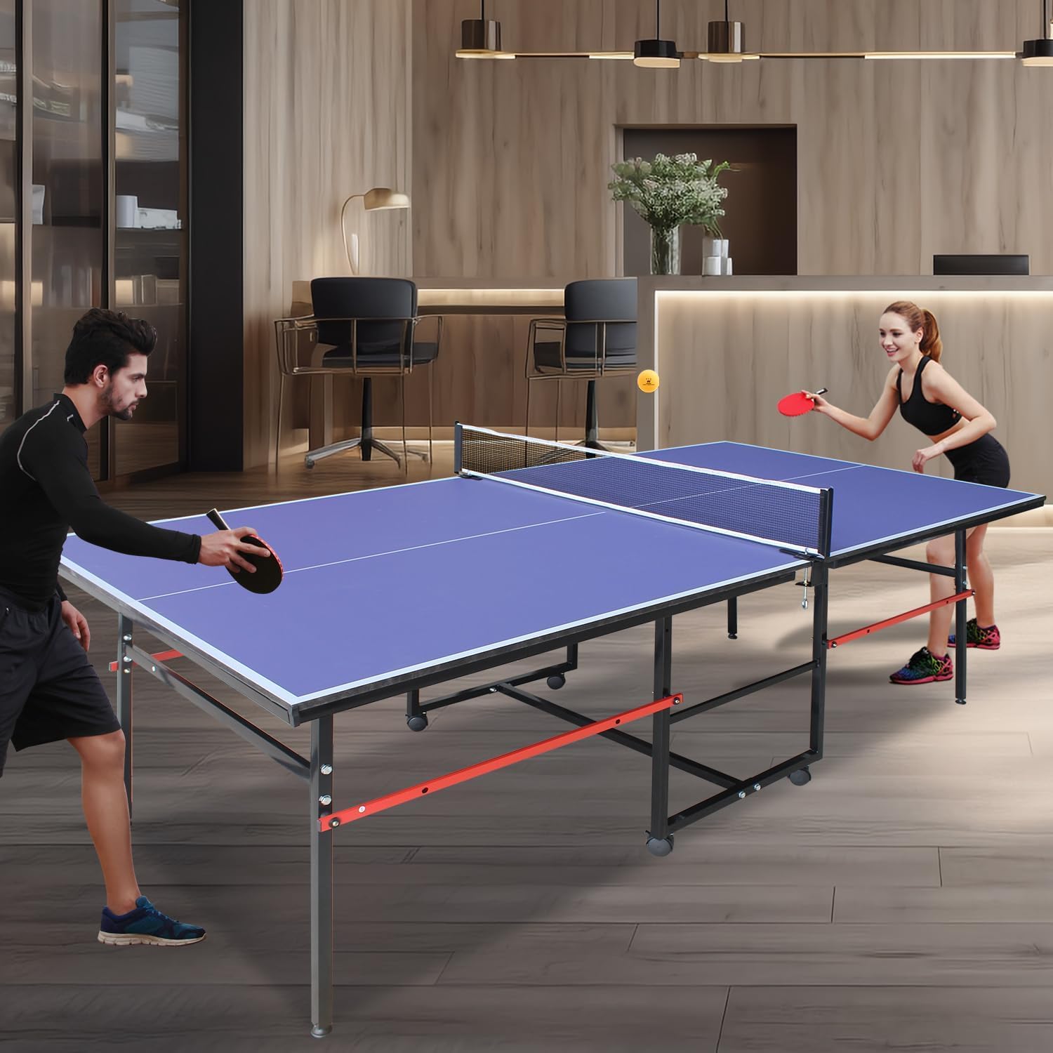 Meja Ping Pong Portabel 8 kaki - Table Tennis Olympics ulasan dan harga