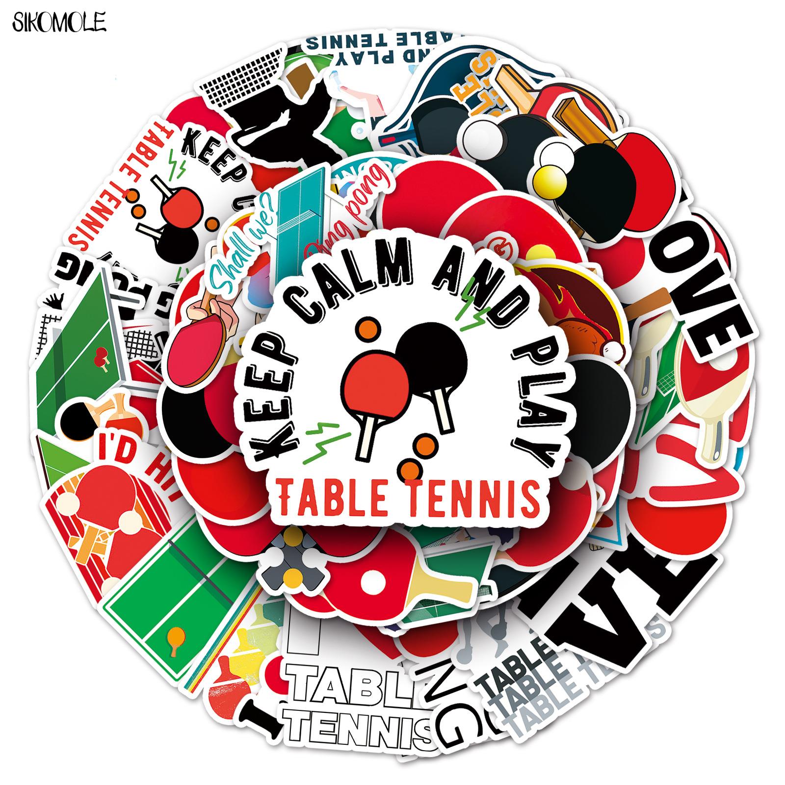 10/30/50 Buah Stiker Bola Ping - Table Tennis Olympics ulasan dan harga